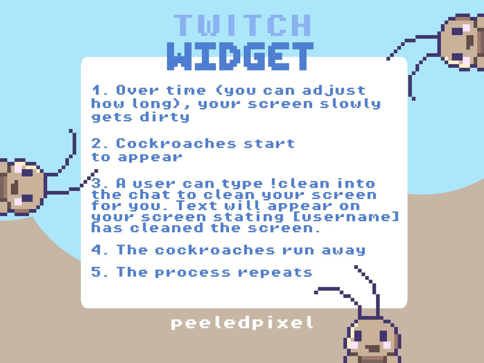 Clean Your Screen Cockroach Infestation Widget | Interactive Widget for ...