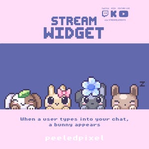 Bunny Audience Widget | Interaktiv widget för Twitch, Kick, Youtube Live | OBS och StreamLabs | StreamElements