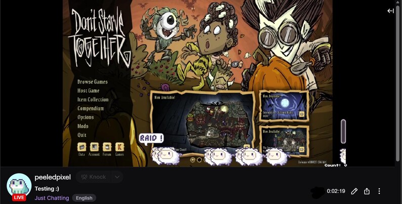 Sheep Twitch Raid Alert Pack | Cute Animated Pixel Sheep Bundle ...