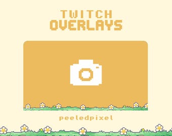 Pakket met bloemenoverlay | Leuke bundel met statische en geanimeerde overlay | Overlay-items streamen | WEBM-, png-bestanden