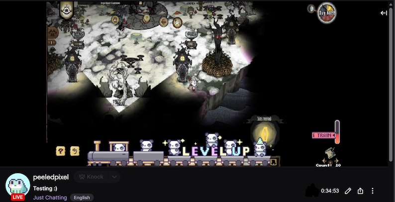 Alertes animées Pixel Panda Hype Train : superposition de flux Twitch (7 fichiers .WEBM) (guide PDF inclus) image 4