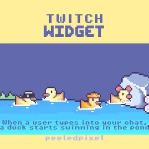 Swimming Duck Pond Audience Widget | Interactive Widget for Twitch | StreamElements/OBS/StreamLabs
