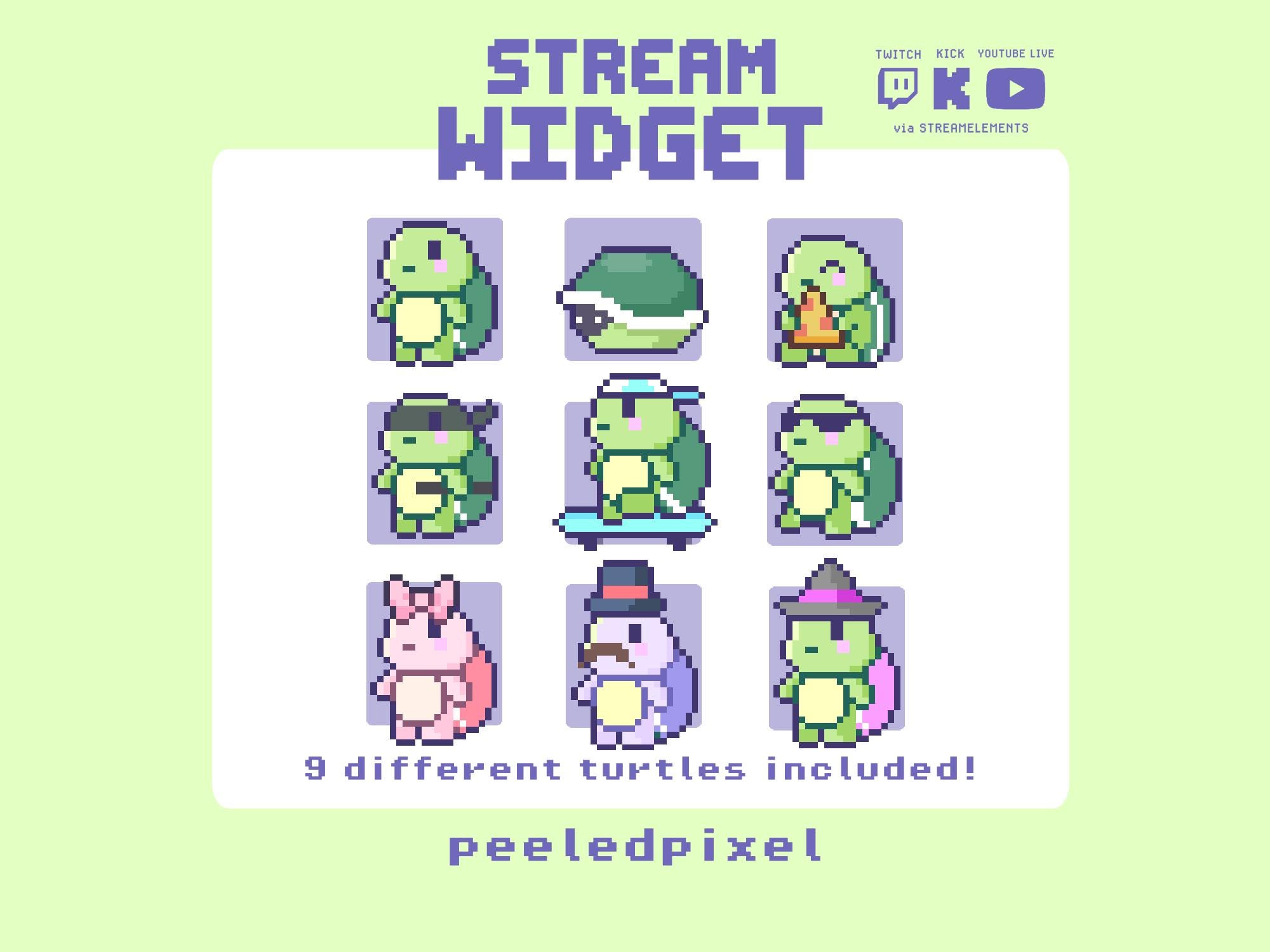 Wandering Turtle Audience Widget | Interactive Widget for Twitch, Kick ...