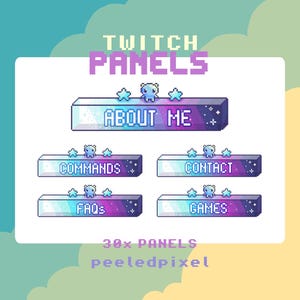 Alien Twitch-panelen voor streamers: direct downloaden/gebruiksklaar png-bestand (transparant)