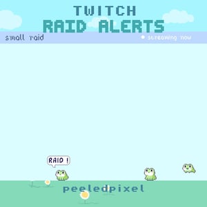 Pixel Frog Alert Bundle | Twitch Raid Pack | Animated Overlay Assets ...