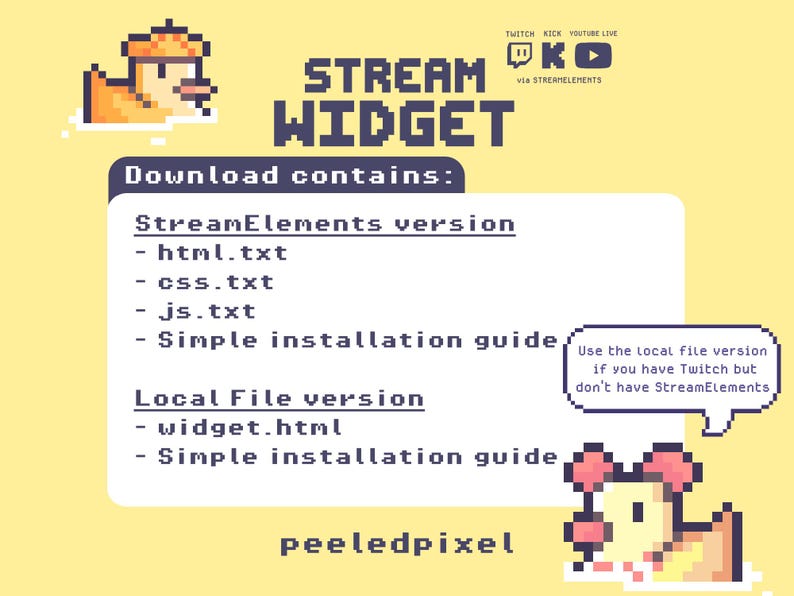 Swimming Duck Pond Stream Widget | Interactive OBS Streamlabs Twitch ...