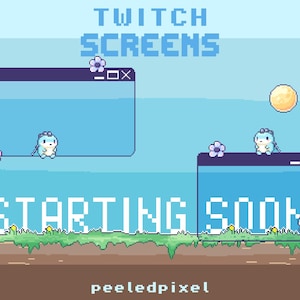 Dinosaur Twitch Screen Pack | Cute Animated Pixel Dinosaur Screens | 4x Screens