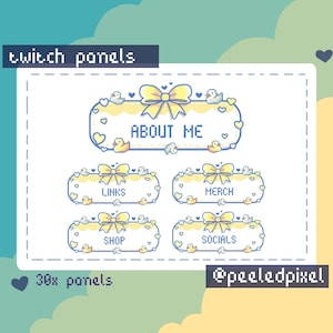 Duck Twitch Panels For Streamers - Instant Download/Ready to Use PNG (transparent)