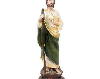 Vintage St. Jude Statue – Patron Saint of Hope, Durable Resin Figurine