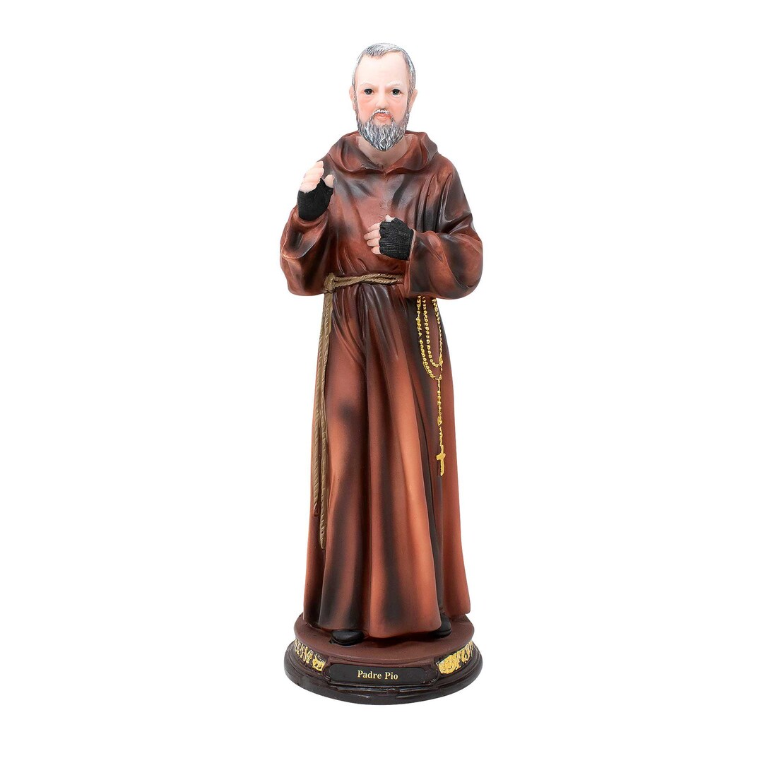 Father Pinon Father Pio Resin Statue – Padre Pio, Religious Home Decor - Etsy