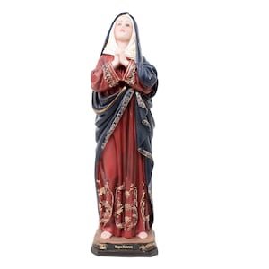 MrcjSales - Virgen Dolorosa Resin Statue | Multiple Sizes | Church Decor for Services, Home, Gifts, and Celebrations