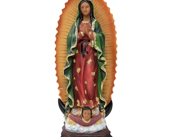 Our Lady Of Guadalupe Resin Statue, Virgen De Guadalupe, Home Decor