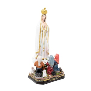 MrcjSales – Our Lady Of Fatima  Resin Statue | Multiple Sizes | Elegant Meaningful Religious Item