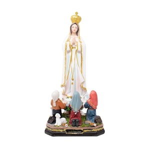 MrcjSales - Our Lady of Fatima Statue | Virgen de Fatima con Nino | Multiple Sizes | Ideal for Home Decor, Gifts, Celebrations | Detailed