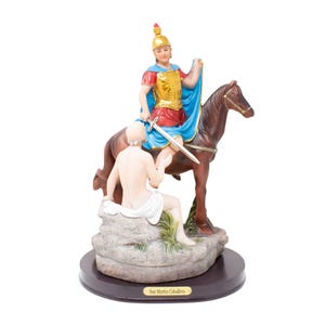 MrcjSales - St. Martin Caballero Statue | Resin Material | Multiple Sizes | Detailed Quality | Ideal for Home, Church, Celebrations | Patron