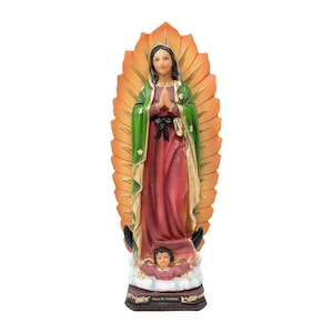 Our Lady Of Guadalupe Statue (Virgen de Guadalupe) 12 and 16 inches Resin Craftsmanship Church, Home Decor, Gifts