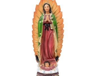 Our Lady Of Guadalupe Statue, Resin Church Decor, Catholic Gift