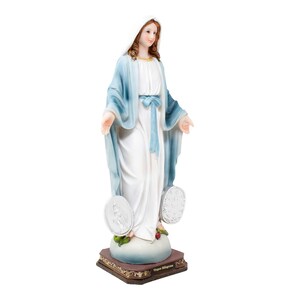 MrcjSales – Miraculous Virgin Resin Statue | Multiple Sizes | Durable Craftsmanship | Spiritual Home Decor Symbolizing Virgen Milagrosa