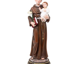 MrcjSales - Saint Anthony Statue | Multiple Sizes | Resin Craftsmanship | San Antonio | Church, Home Decor, Gifts