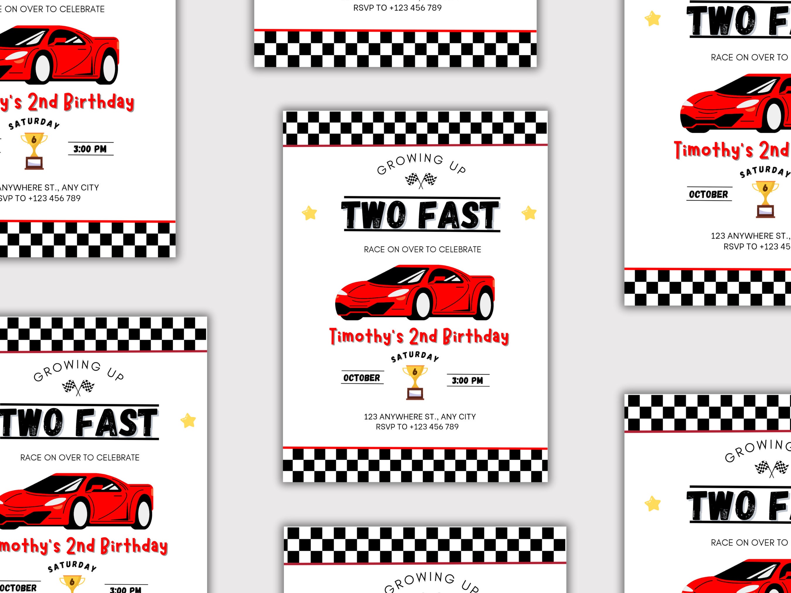 Editable Race Car Invitation Printable Race Car Invitation Race Car ...