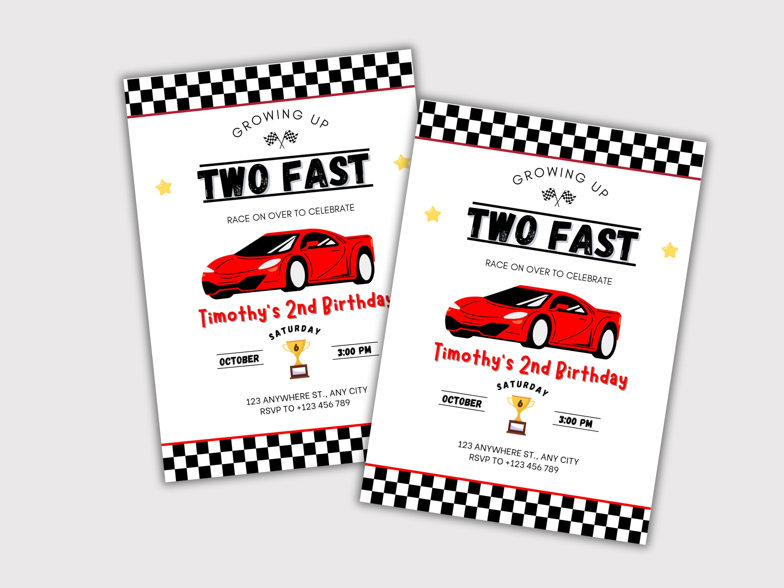 Editable Race Car Invitation Printable Race Car Invitation Race Car ...