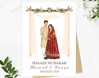 Karta Nikkah Mubarak Karta Shaadi Prezent Nikkah Islamska Karta Ślubna Spersonalizowana Muzułmańska Karta Ślubna Luksusowa Karta Nikkah Islamska Karta Powitalna