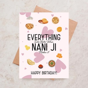 Tarjeta de cumpleaños india Feliz cumpleaños Pua Ji Nani Ji Massi Ji Dadi Ji Chachi Ji Bibi Ji Tarjeta de hermana Desi Tarjeta de saludo Tarjetas Desi India