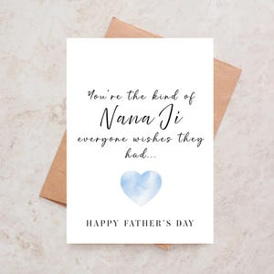 Joyeuse fête des pères Nana Ji, bonne fête des pères, Baba, carte cadeau indienne personnalisée pour papa, pour Dada Ji, carte de voeux, cartes Desi, cartes indiennes pendjabi