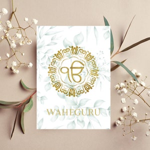 Carta Ik Onkar Carta Waheguru Carte Sikh Celebrazioni Carte Sikh Punjabi Carte Desi Carte Punjabi Saluti Arte Sikh Sikhismo Sikhi religioso