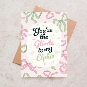 Have A Wicked Birthday Card Wicked Birthday Card Glinda Elphaba Witch Card Pink & Green Wicked Movie Card Fan Gift Musical Birthday Card