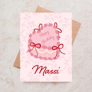 Tarjeta de cumpleaños india Feliz cumpleaños Pua Ji Nani Ji Massi Ji Dadi Ji Chachi Ji Bibi Ji Tarjeta de hermana Desi Tarjeta de saludo Tarjetas Desi India