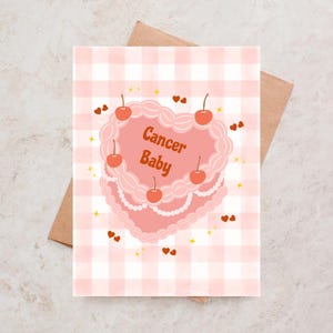 Krebs Geburtstagskarte Krebs Babykarte Krebs Herz Kuchen Karte Sternzeichen Geburtstagskarte Krebs Sternzeichen Karte Astrologie Geburtstag Horoskopkarte