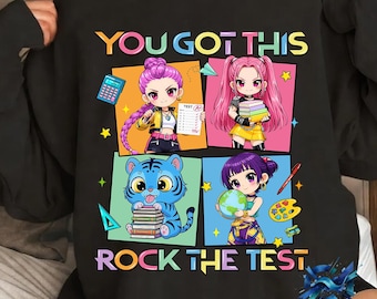Test Day K-Pop PNG, You Got This Rock The Test PNG, Demon Hunter Anime Girls, Cute Tiger PNG, Teacher Testing Day Shirt Design, Teacher Gift