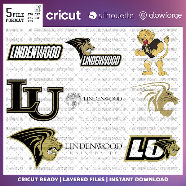 Custom Order  40 - Lions SVG, Lindenwood University SVG, Athletics, College, Basketball, Football, Game Day