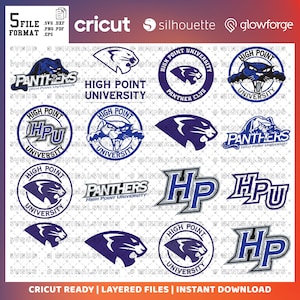 Custom Order  31 - Panthers SVG, Football Team, Basketball, College Mascot, Athletics,  High Point SVG, Carolina, Ready For Cricut
