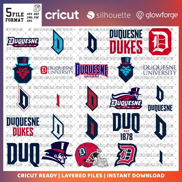 Custom Order  08 - Dukes SVG, Football Team, Basketball, College Mascot, Athletics, Duquesne,  Pittsburgh SVG, Ready For Cricut