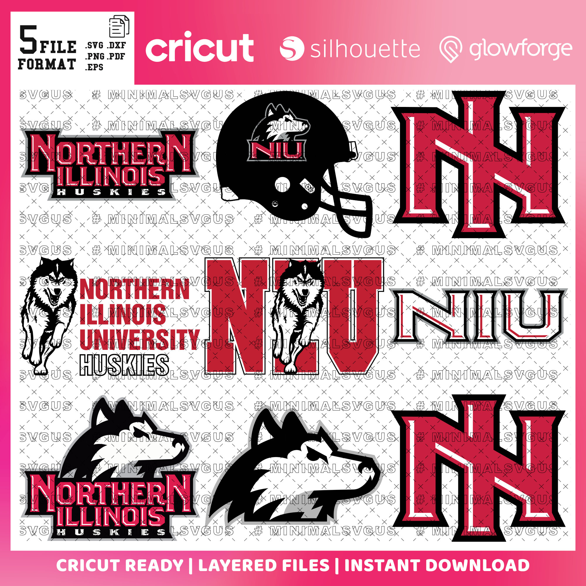 Custom Order 46 Huskies Svg, Northern Illinois University Svg