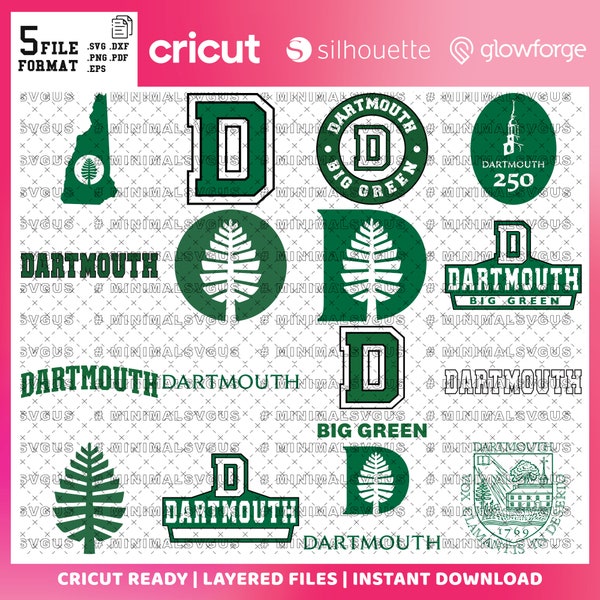 Custom Order  03 - Big Green SVG, Football Team, Basketball, College Mascot, Athletics,  Dartmouth SVG, Ready For Cricut