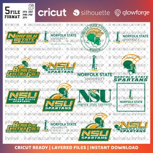 Norfolk State University Sticker Sheet - 32 Vinyl Decals For Laptop, Water Bottle, Car