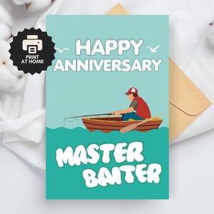 d'anniversaire de Maître Baiter | Carte d'anniversaire drôle | Amateur de pêche | de pêche | Carte d'anniversaire pour petit ami