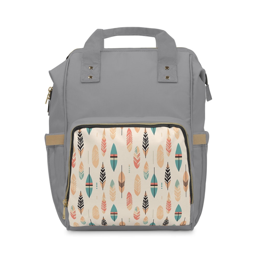 Buffalo Bloom Sage Multi-Function Diaper Backpack/Diaper Bag