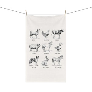 Kitchen Towel tea towel towel farm animals farmhouse decor kitchen hand towels home decor