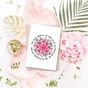 Celebrate special moments with our beautiful Greeting Card! 🌹🌷 This card has lovely watercolor rose and lily flowers.