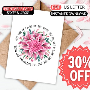 Celebrate special moments with our exquisite digital printable Greeting Card! 🌹🌷 This stunning card features a beautiful watercolor design of delicate rose and lily flowers.