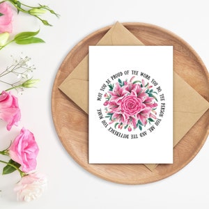 Make every moment special with our digital printable Greeting Card! Download your copy now and spread love and joy with the beauty of watercolor flowers. 🌹🌷