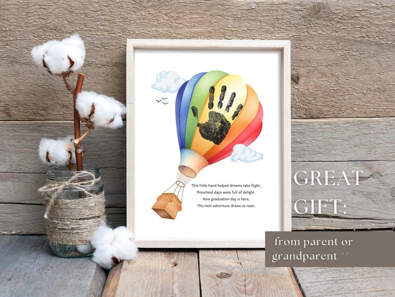 Preschool Graduation Handprint Craft Kid: Last Day of School Handprint ...