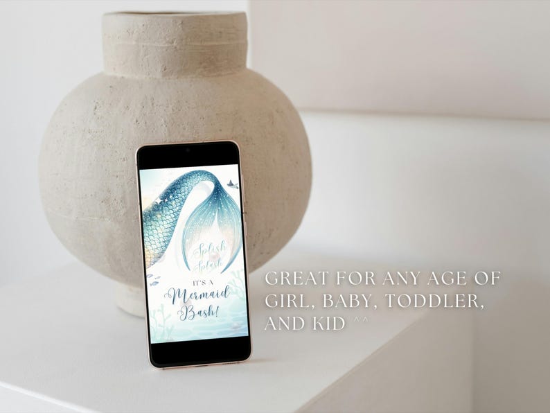 🧜‍♀️ Animated Mermaid Birthday Invitation Video – Editable Canva Template

Make a splash at your child’s birthday party with this animated mermaid birthday invitation video! Featuring a magical ocean theme with a mermaid tail design, this digital invite is perfect for mermaid, ocean, or pool birthday parties for girls. It’s fun, modern, and easy to customize using Canva—no design skills required.