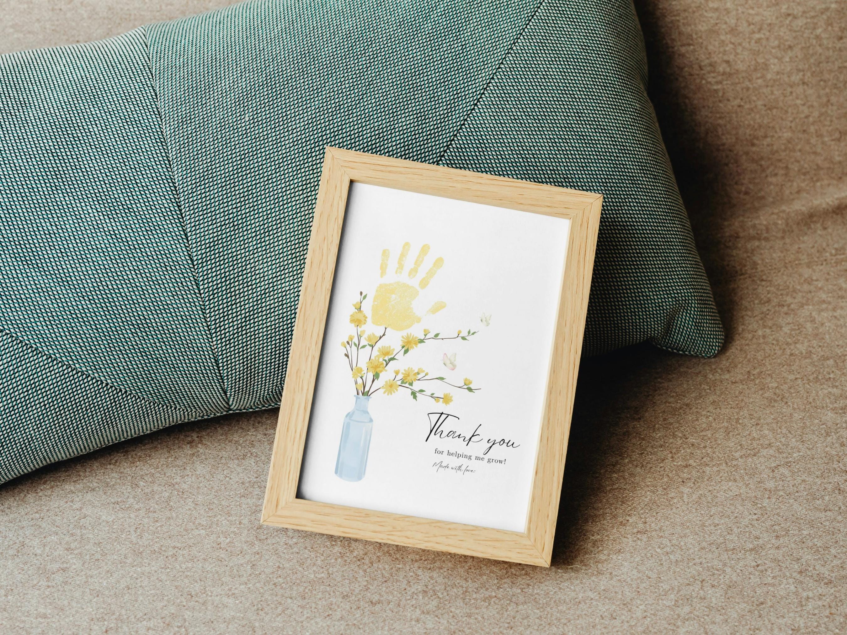 Teacher Appreciation Handprint Craft: Thank You Teacher Gift Printable ...