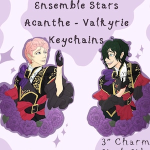 Ensemble Stars, Acanthe Valkyrie (Shu Itsuki and Mika Kagehira) - 3" Single Sided Acrylic Charm