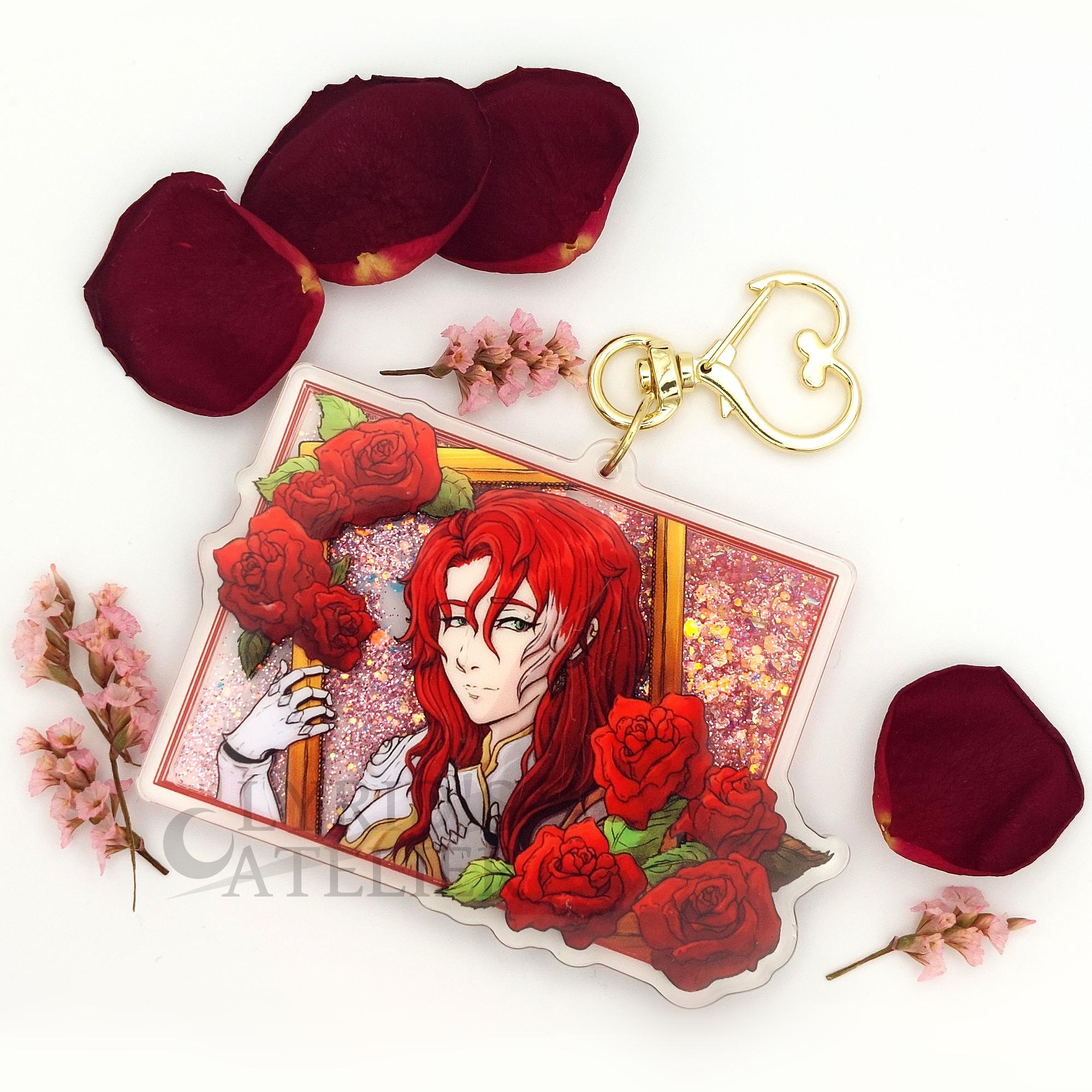 Argenti Glitter Liquid Keychain, Honkai Star Rail – 3.5" Double Sided Acrylic Charm